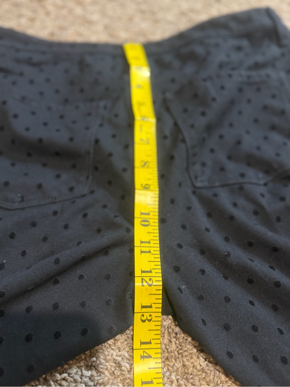Talbots Black Skinny Pants with Textured Dot Detail - Picture 8 of 8